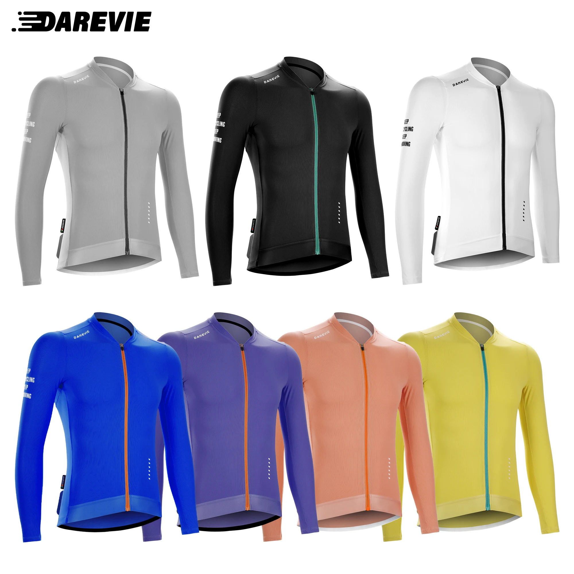 DAREVIE Cycling Jersey Long Sleeve Men Women Cool Technology Man Cycling Maillot Soft Breathable Quick Dry SPF 50 Small Size - AliExpress 18